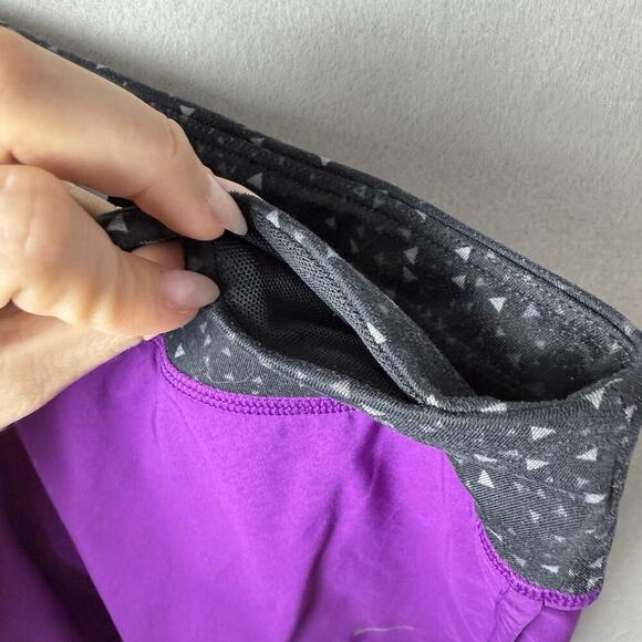 Nike Running Purple Athletic Shorts Elastic Waistband Jogging Workout Gym Size L - Picture 5 of 14